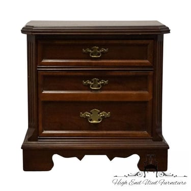 BASSETT FURNITURE Eden House Solid Cherry Traditional Style 26″ Two Drawer Nightstand 2072-270 