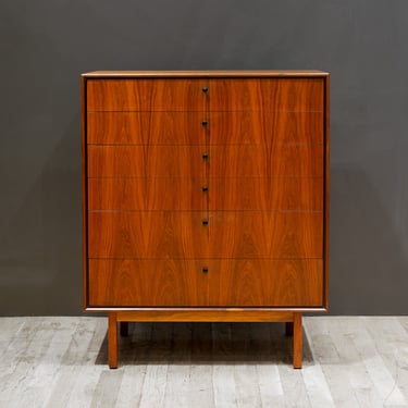 Mid-century Walnut Jack Cartwright for Founders Tall Dresser c.1960