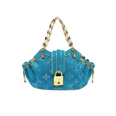 Louis Vuitton Turquoise Mini Lock Bag