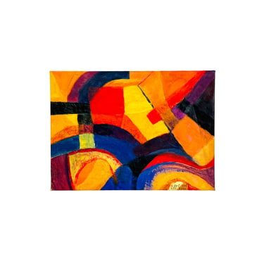 #1605 Abstract Oil Painting on Canvas by Gilberto Del Sol