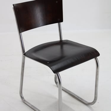 1930s Bauhaus/Functionalist Tubular Chair, Restored 