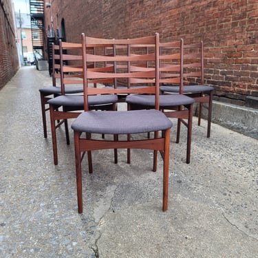 Danish Teak Set of 6 Dining Chairs