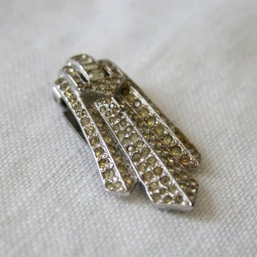 1940s Rhinestone Dress Clip 