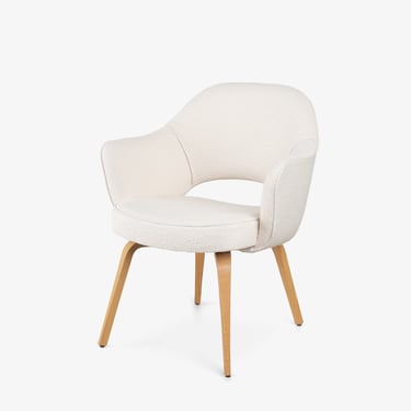 Saarinen Executive Arm Chairs in Italian Bouclé, Set of 6