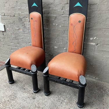 Jack Larimore Chair with Leather Seat (torn)