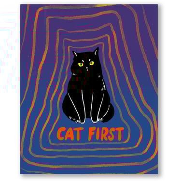 Cat First Print 8x10