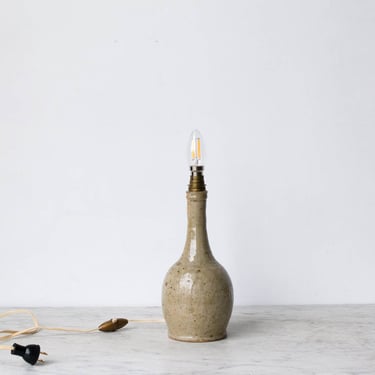 Glossy Speckled Stoneware Lamp