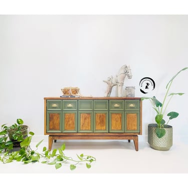 Mid Century Modern lowboy/ Two tone Dresser/ Boho | WithLoveFurniture -  Phoenix, AZ | ATTIC