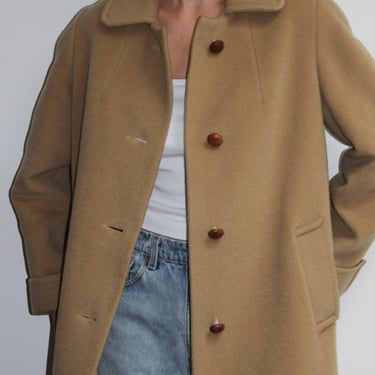 Favorite Vintage Camel Wool Long Coat