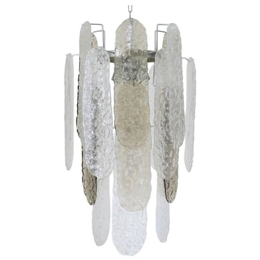 Vintage Italian Chandelier with Murano Glass by Mazzega, c. 1960's