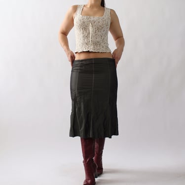 Vintage Luciano Berbera Crinkle Skirt - W33