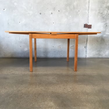 Mid Century Modern Teak Dining Table Made In Denmark