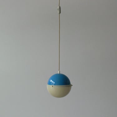 Vintage Danish Space Age Globe Pendant Light 