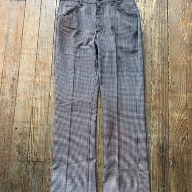 1970s Houndstooth Lee Rider Pants 30 