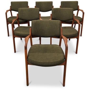 6 Teak Arm Dining Chairs - 0623104