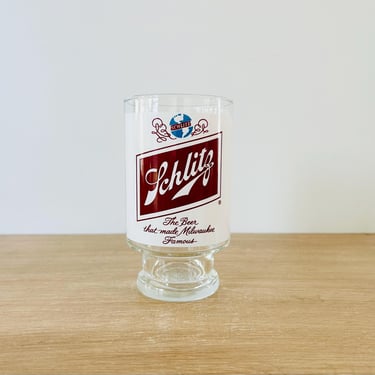 Vintage Schlitz Beer Glass Jos. Schlitz Brewing Co., Milwaukee, Wisconsin 