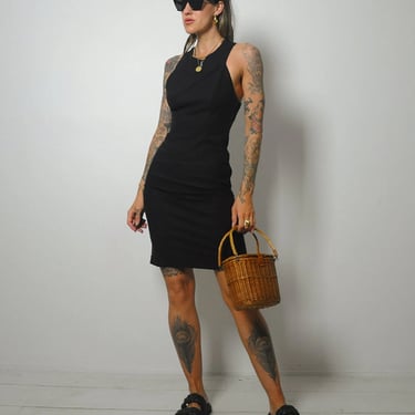 Katie Black Linen Sundress