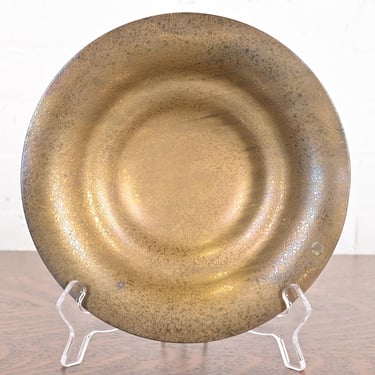 Tiffany Studios New York Bronze Doré Plate or Shallow Bowl