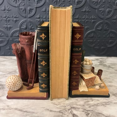 Gold Club Bookends