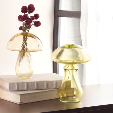 Glass Mushroom Vase