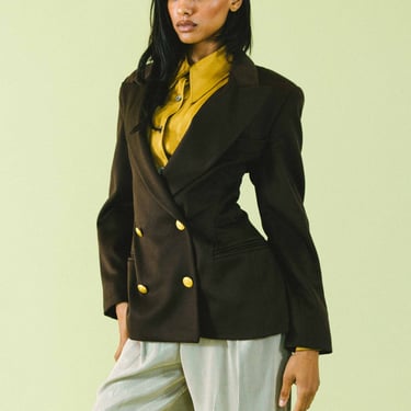 Escada Brown Cashmere Blazer