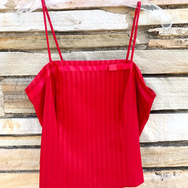 Y2K Red Pinstriped Camisole
