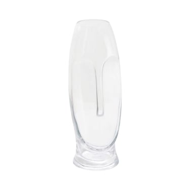 Postmodern Glass Face Vase 