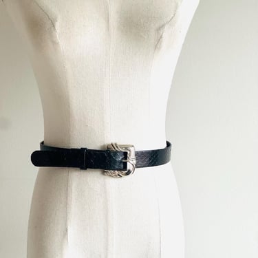 CeCe Kieselstein-Cord Belt Womens M Black Silver Sculptural 1983 Abstract Thin Kieselstein-Cord | Accessories | Barry Kielselsteincord  main image 3