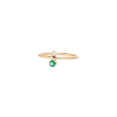 Emerald &amp; Diamond Ring