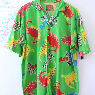 Cubist Dinosaur Buttondown L/XL