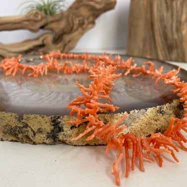 Vintage Genuine Branch Coral Necklace | Boho Coral Necklace | Authentic Coral Necklace 