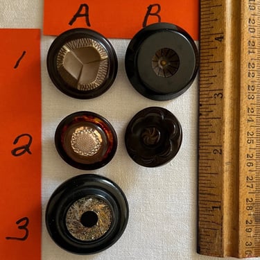 Buttons Bakelite base metal shank Choice 