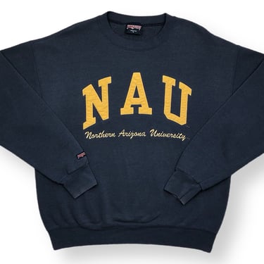 Vintage 90s JanSport Northern Arizona University Made in USA Embroidered Collegiate Crewneck Sweatshirt Pullover Size Large 