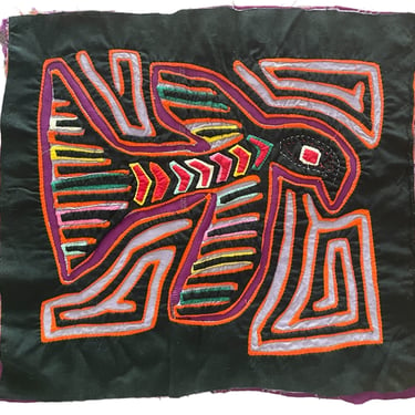 Vintage Kuna Indian Hand Sewn Mola Panel 