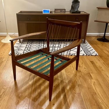 1960s Grete Jalk Teak Lounge Chair 