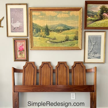 AVAILABLE - Mid Century Modern Headboard - contact for shipping quote 