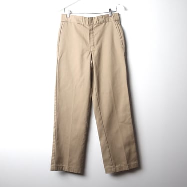 vintage 90s DICKIES brand WIDE leg skater utility men's KHAKI work wear pants size 30 x 29 