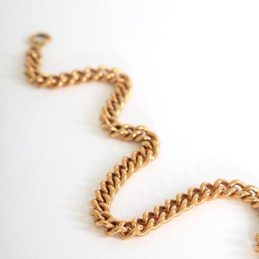 Vintage 50s gold plated chunky gold Chain Necklace chocker 