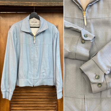 Vintage 1950’s Size XL “Berkray” Lurex Thread Rayon Rockabilly Jacket, 50’s Rock n Roll, Vintage Rayon Jacket, Vintage Clothing 