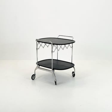 Black Gastone Dolly Trolley bar cart by Antonio Citterio and Oliver Low for Kartell Italy 