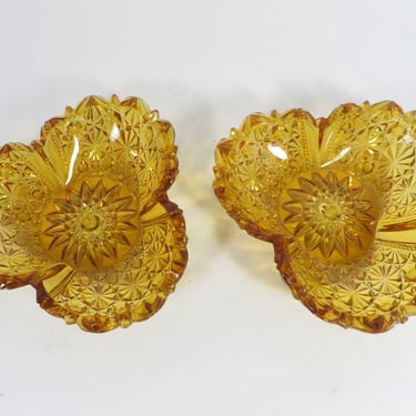 Vintage Amber Richards and Hartley Berry Bowls EAPG 