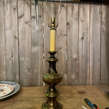 Vintage Brass Lamp, 31.5” tall