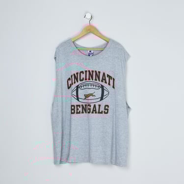 Vintage 90s Cincinnati Bengals Cutoff Muscle Tank - champion, nineties, nfl, football - Men's XXXL 