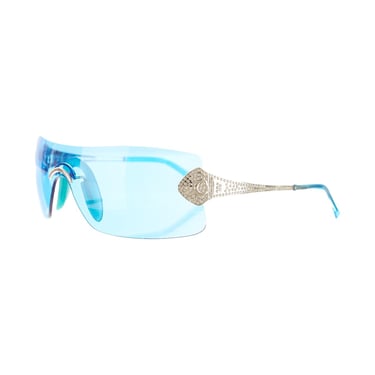 Dior Blue 'Alek' Rhinestone Sunglasses