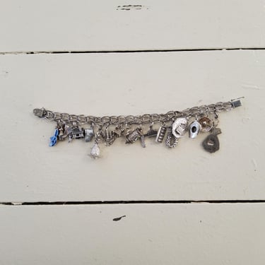Selection of Vintage Charms Charm Bracelet 