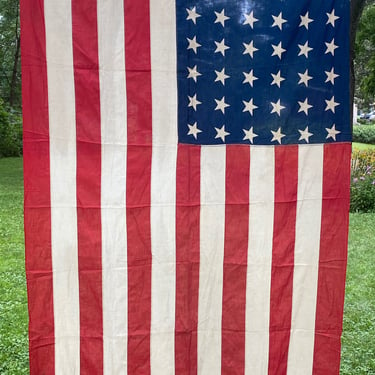 Huge Vintage 48 Star American Flag 8' by 5' 