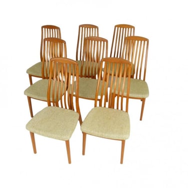 Eight Teak Preben Schou Dining Chairs