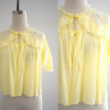 1940s/50s Yellow Bed Jacket 