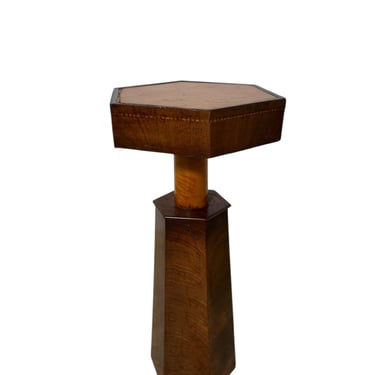 Limited Edition Walnut &amp; Leather Side Table