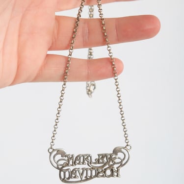 Harley Davidson Sterling Silver Rolo chain necklace 